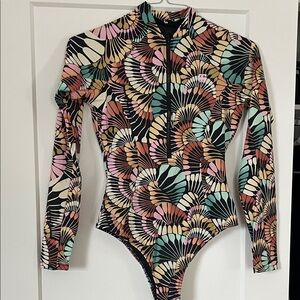 Roxy Multicolor Patterned One Piece Swimsuit